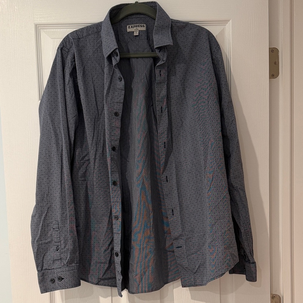 Express Gray Dress Shirt